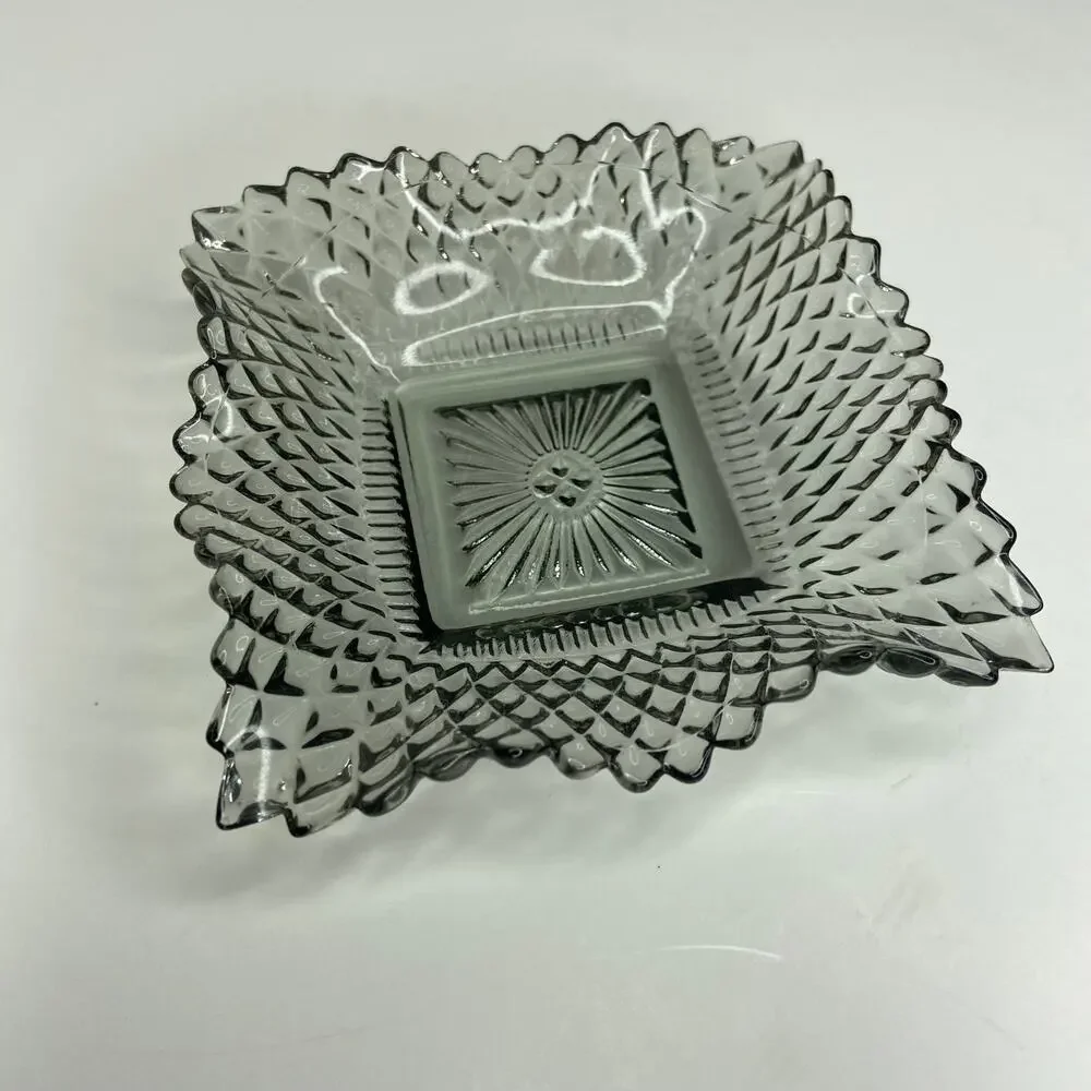 Vintage Square Glass Dish